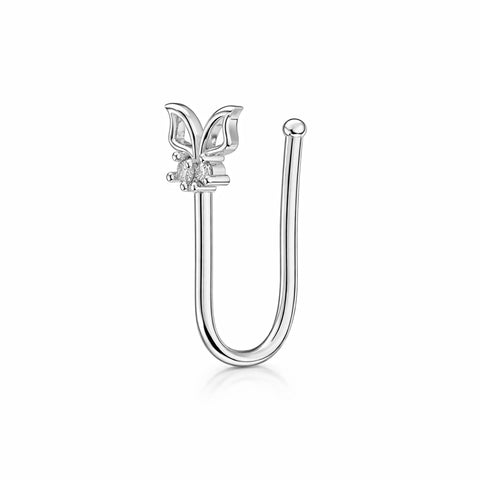 Aqra Silver Nose Pin