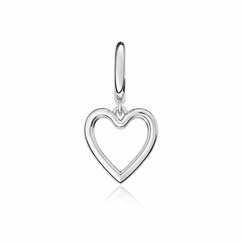 Peri Silver Heart Earrings