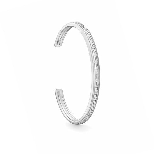 Mack Silver Bangle Bracelet