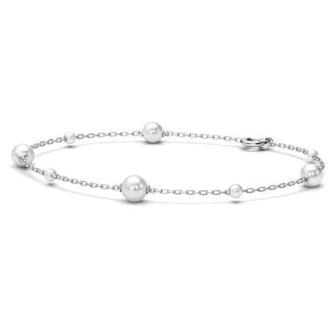 Jiya Silver Pearl Bracelets