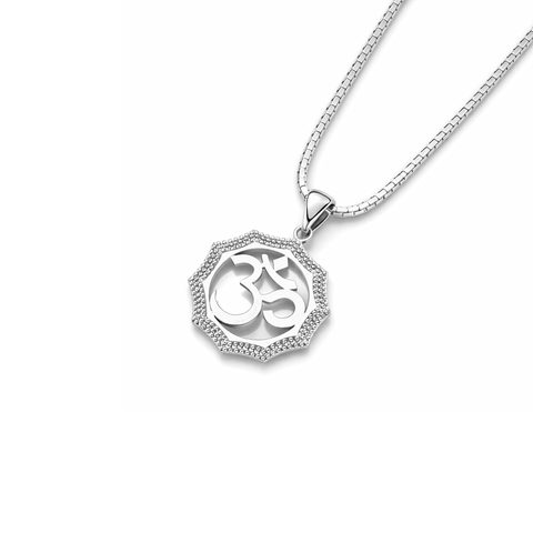 Zeno Silver OM Necklace