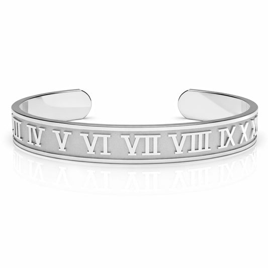 Jett Silver Bangle Bracelet