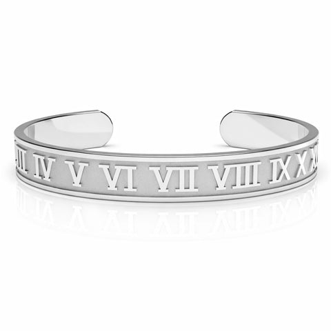 Jett Silver Bangle Bracelet