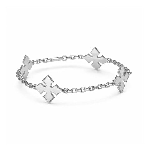 Lucy Silver Bangle Bracelet