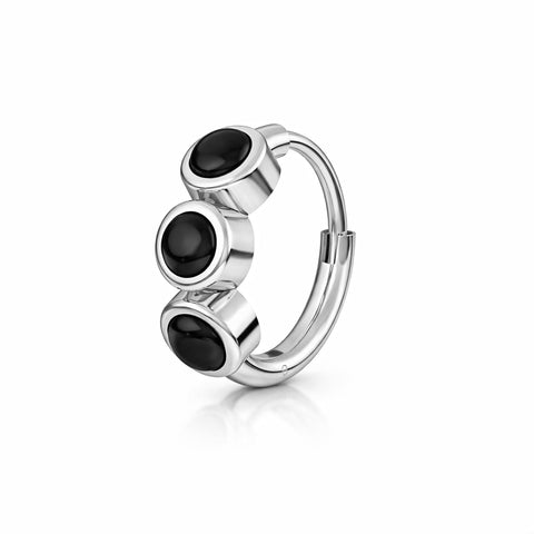 Ayza Silver Nose Pin