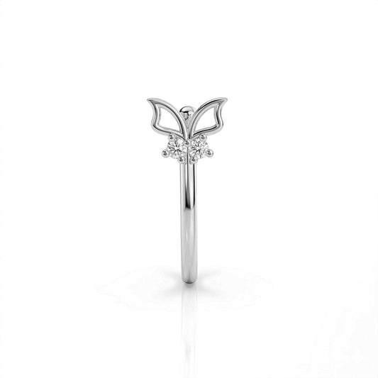 Aqra Silver Nose Pin