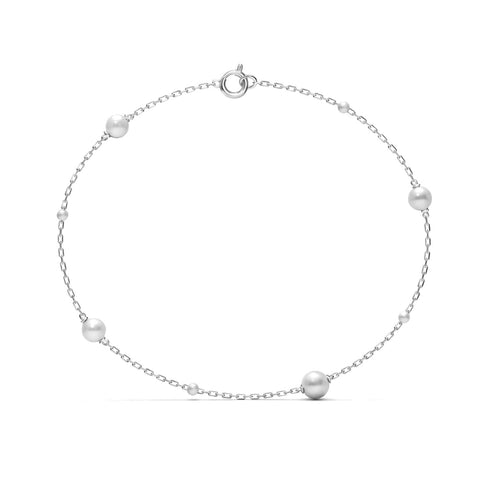 Jiya Silver Pearl Bracelets