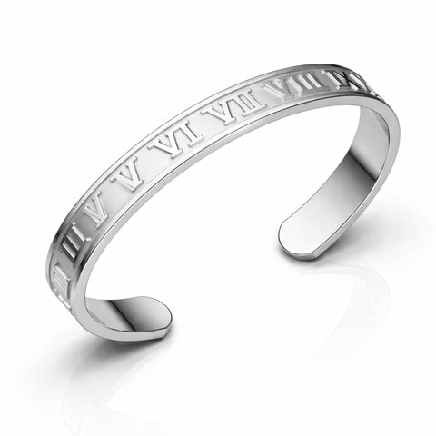 Jett Silver Bangle Bracelet