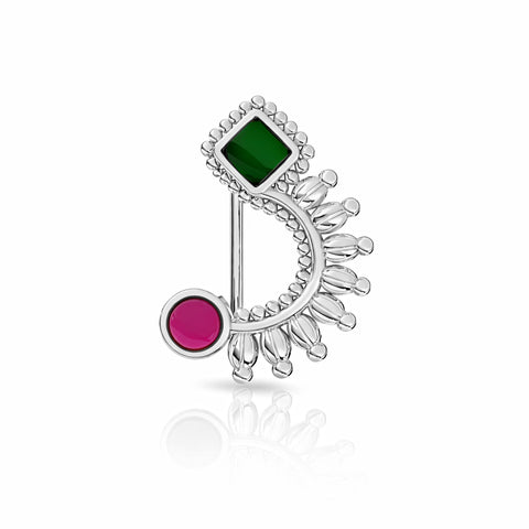 Cyna Silver Nose Pin