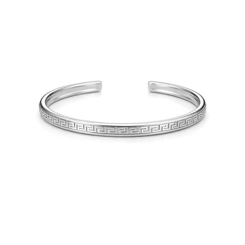 Mack Silver Bangle Bracelet