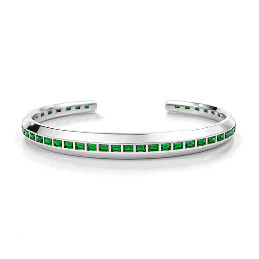 Kite Silver Zirconia Bangle