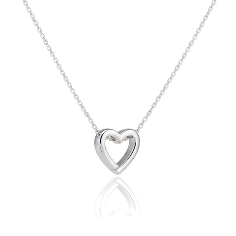 Anna Silver Heart Necklace