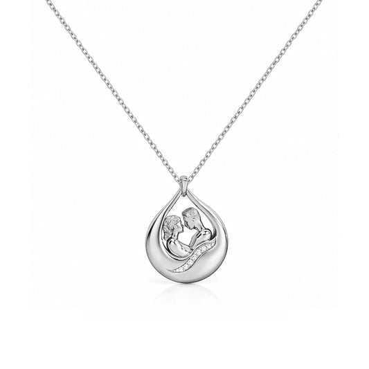 Aysa Silver Zirconia Necklace