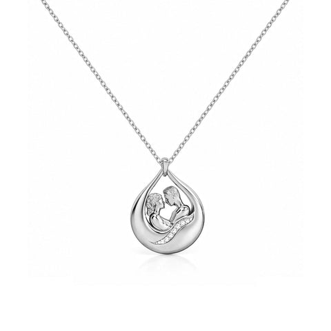 Aysa Silver Zirconia Necklace