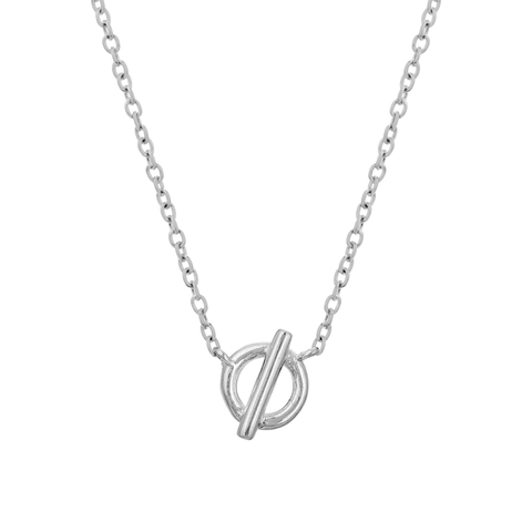 Kate Sterling Silver Elegant Toggle Necklace