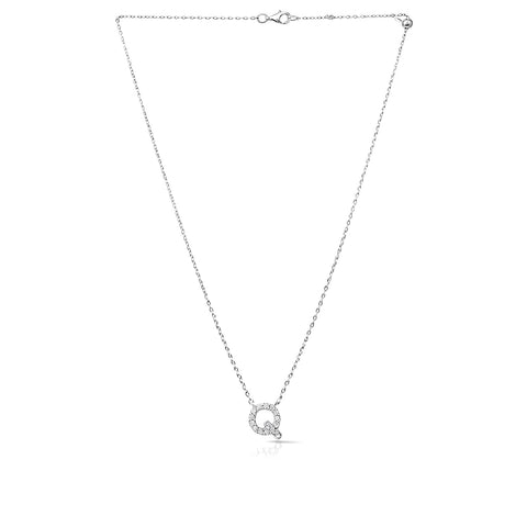 Jia Silver Alphabet Necklace