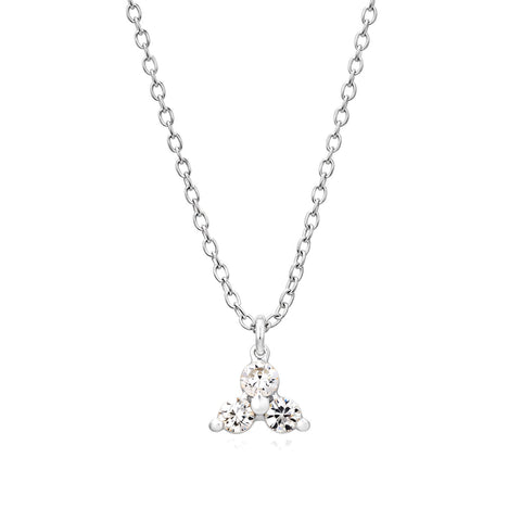 Mia Silver Zirconia Necklace