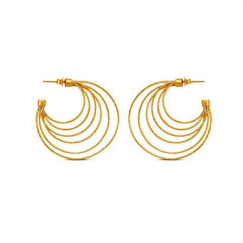 Nyra Sterling Silver Wire Stud Earrings