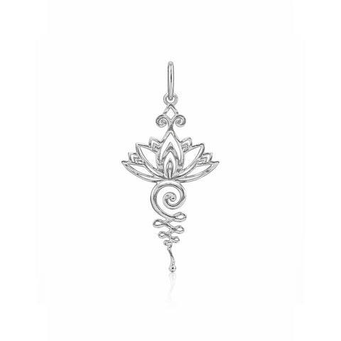 Luna Silver Floral Pendant