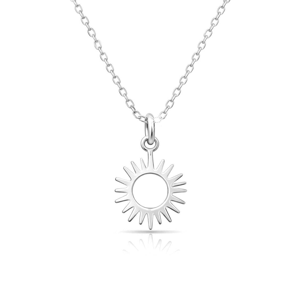 Anna Sterling Silver Sun Pendant