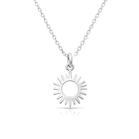 Anna Sterling Silver Sun Pendant