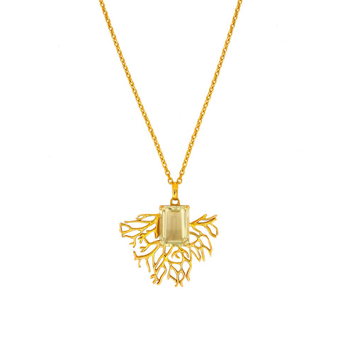 Lucy Silver Quartz Necklace