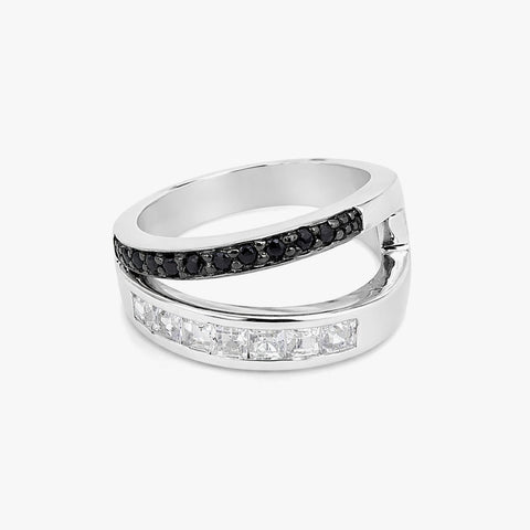 Mia Silver Spinel Adjustable Ring