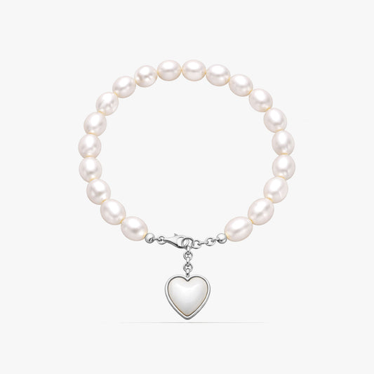 Ella Silver Pearl Bracelets