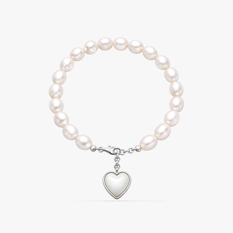 Ella Silver Pearl Bracelets