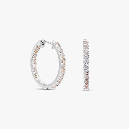 Iris Silver Zirconia Earrings