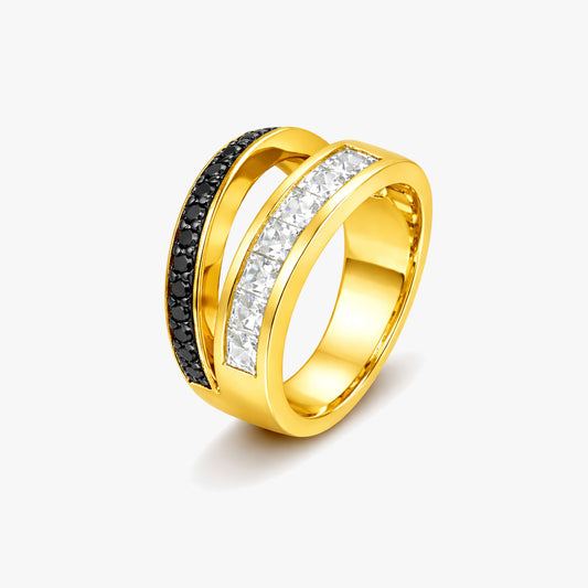 Mia Silver Spinel Adjustable Ring