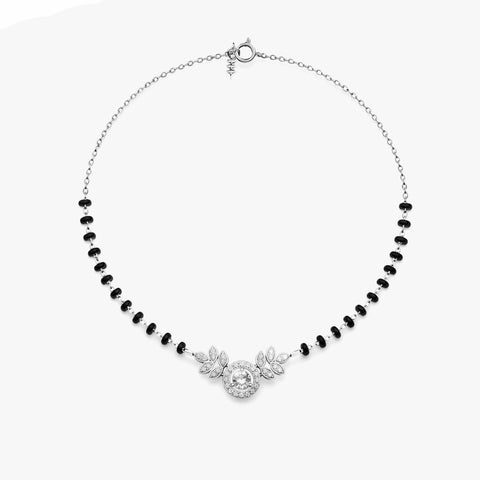 Cyna Silver Mangalsutra