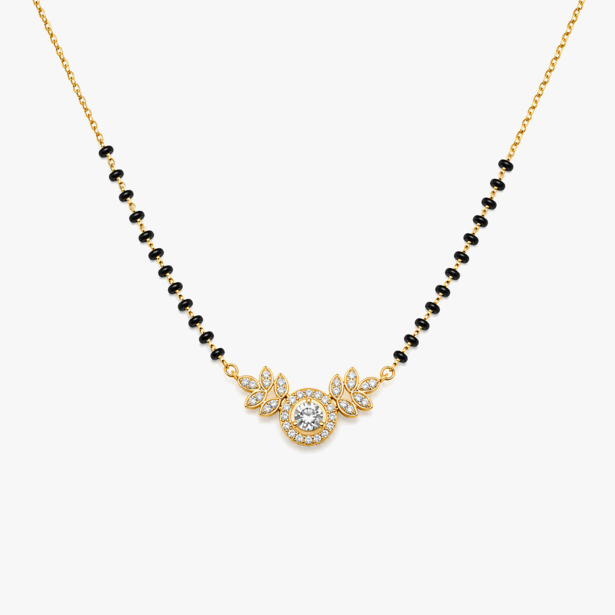Cyna Silver Mangalsutra