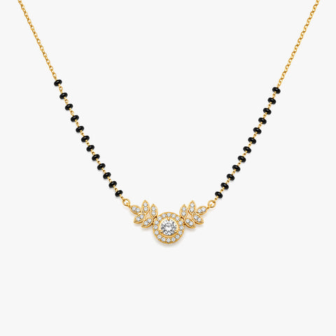 Cyna Silver Mangalsutra