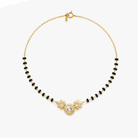 Cyna Silver Mangalsutra