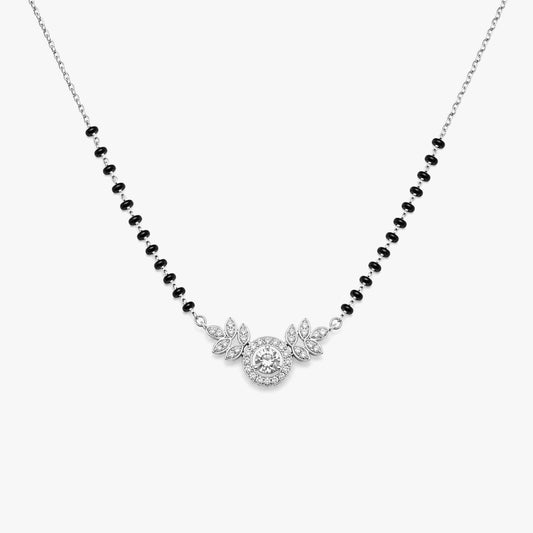 Cyna Silver Mangalsutra