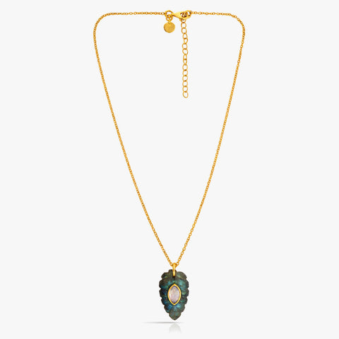 Tia Silver Leaf Necklace