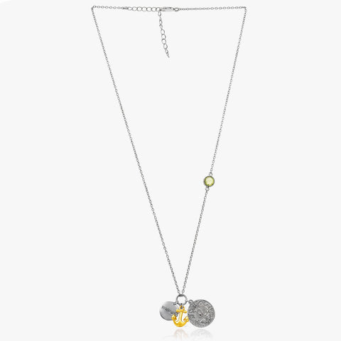 Tia Two Tone Leo Zodiac Necklace