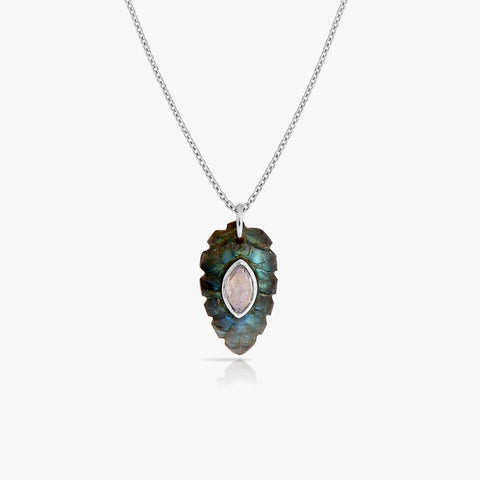Tia Silver Leaf Necklace