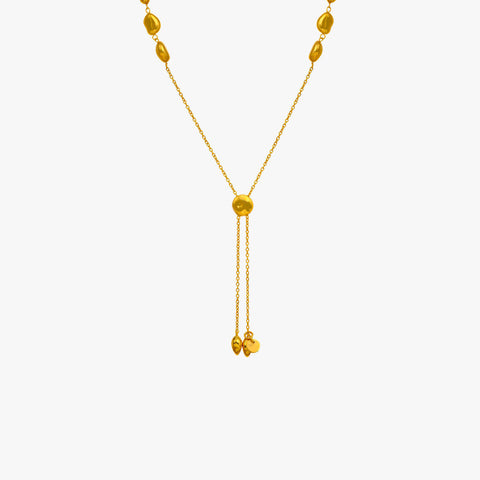 Cora Silver Slider Necklace