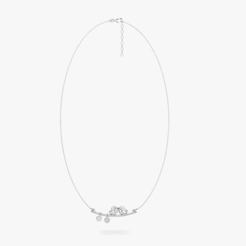 Runi Silver Love Birds Necklace