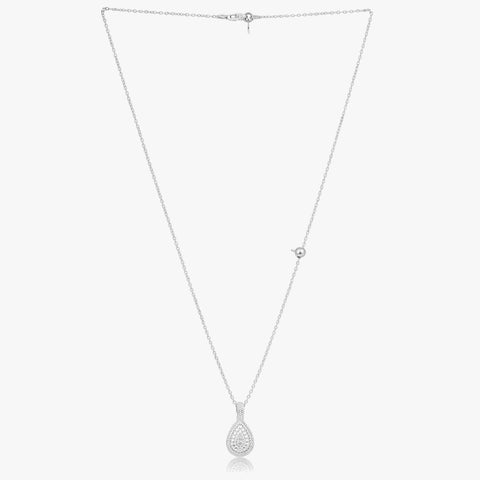 Jia Silver Embossed Necklace