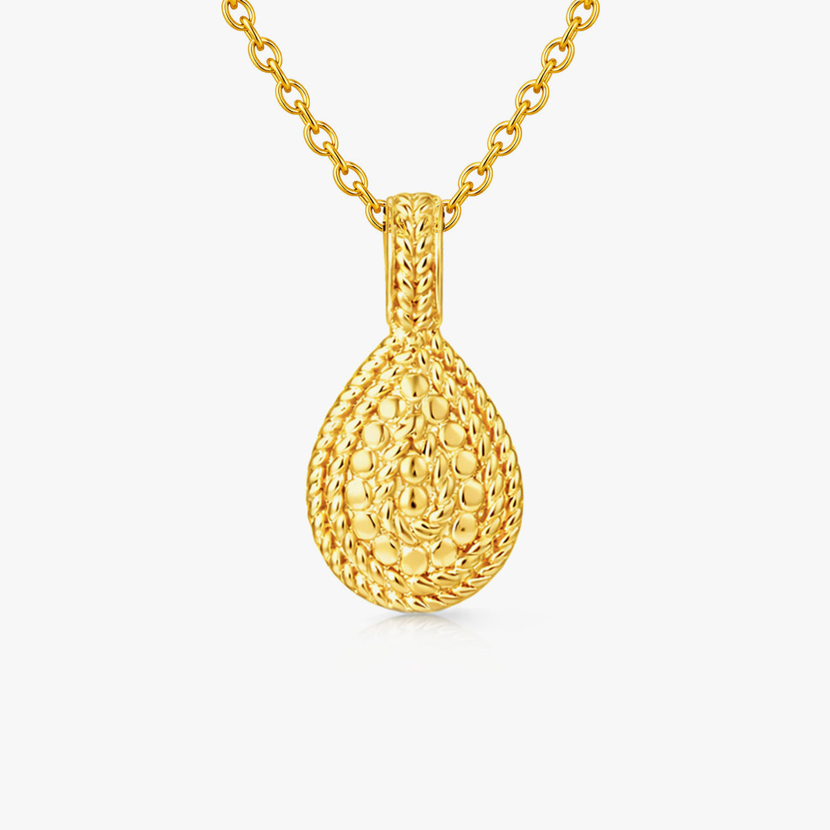 Jia Silver Embossed Necklace
