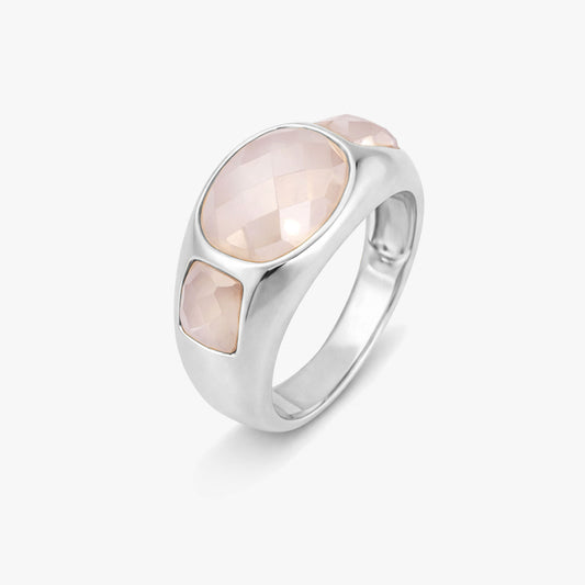 Rosa Silver Adjustable Ring