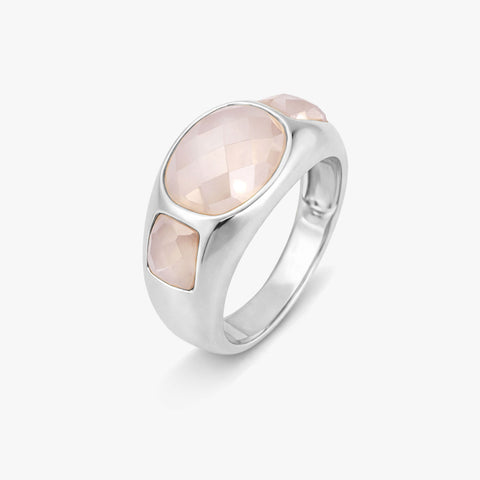 Rosa Silver Adjustable Ring