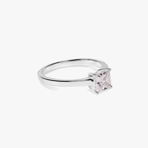 Piya Silver Diamond Adjustable Ring