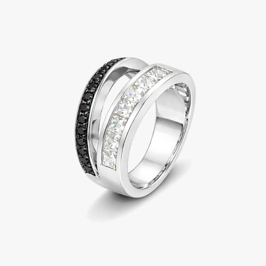 Mia Silver Spinel Adjustable Ring