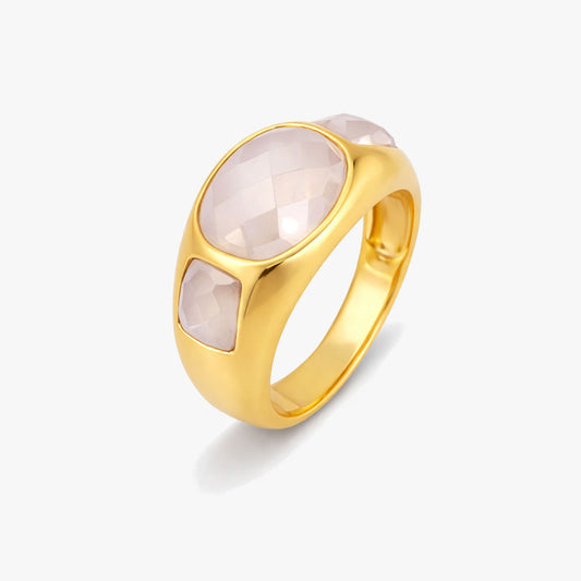 Rosa Silver Adjustable Ring