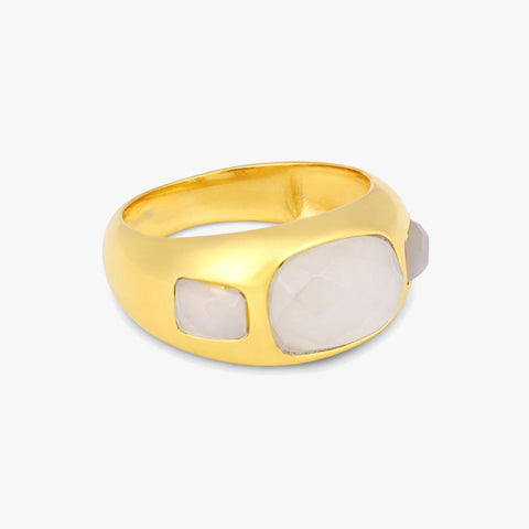 Rosa Silver Adjustable Ring
