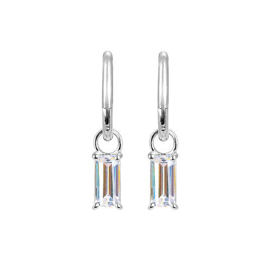 Luni Silver Zirconia Earrings
